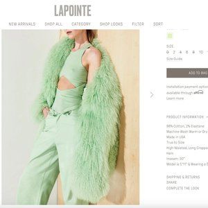 NWT LAPOINTE High Waisted Baggy Leg Jean (RS23)